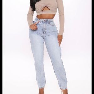Fashion Nova On Angels Wings Mom Jean